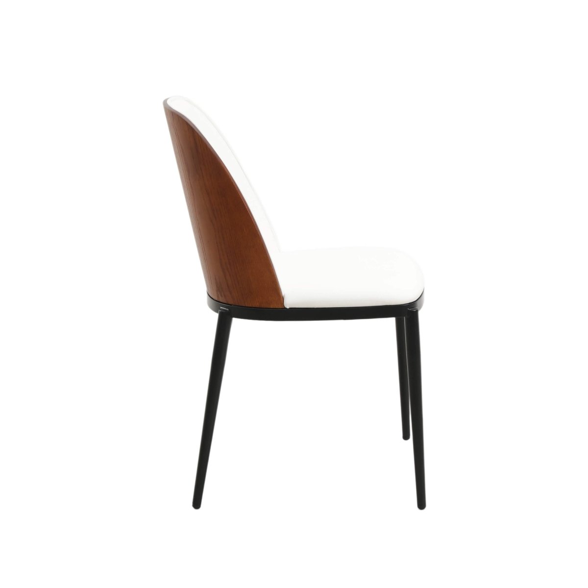 Voren 7 - Piece Dining Set with 55" Rectangular Dining Table in Black Glass Top and 6 Leather/Velvet/Suede Fabric Dining Chairs