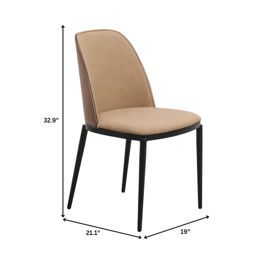 Voren 7 - Piece Dining Set with 55" Rectangular Dining Table in Black Glass Top and 6 Leather/Velvet/Suede Fabric Dining Chairs