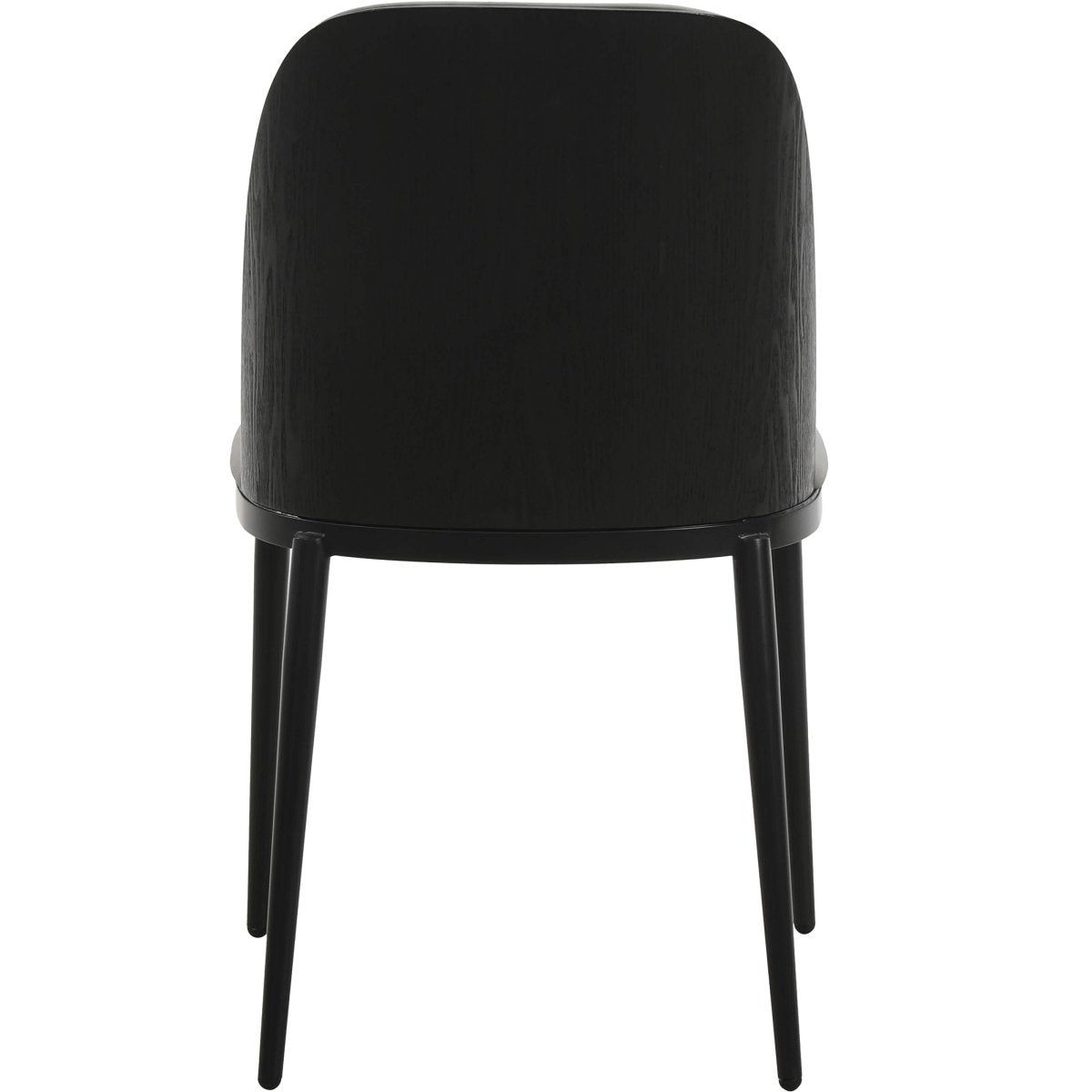 Voren 7 - Piece Dining Set with 55" Rectangular Dining Table in Black Glass Top and 6 Leather/Velvet/Suede Fabric Dining Chairs