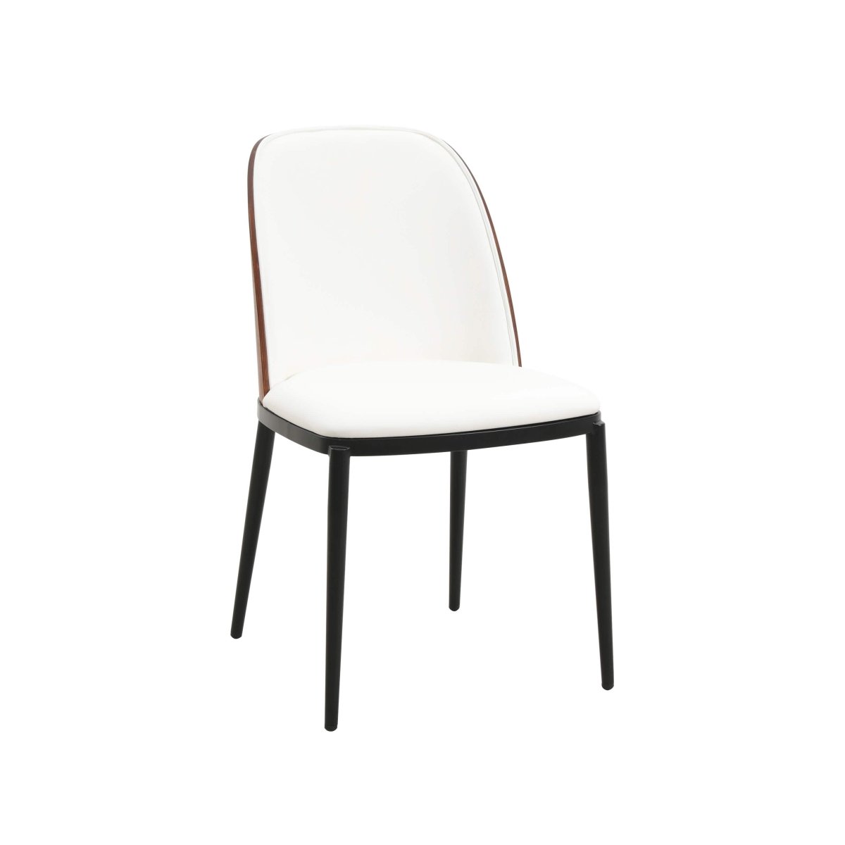 Voren 7 - Piece Dining Set with 55" Rectangular Dining Table in Black Glass Top and 6 Leather/Velvet/Suede Fabric Dining Chairs