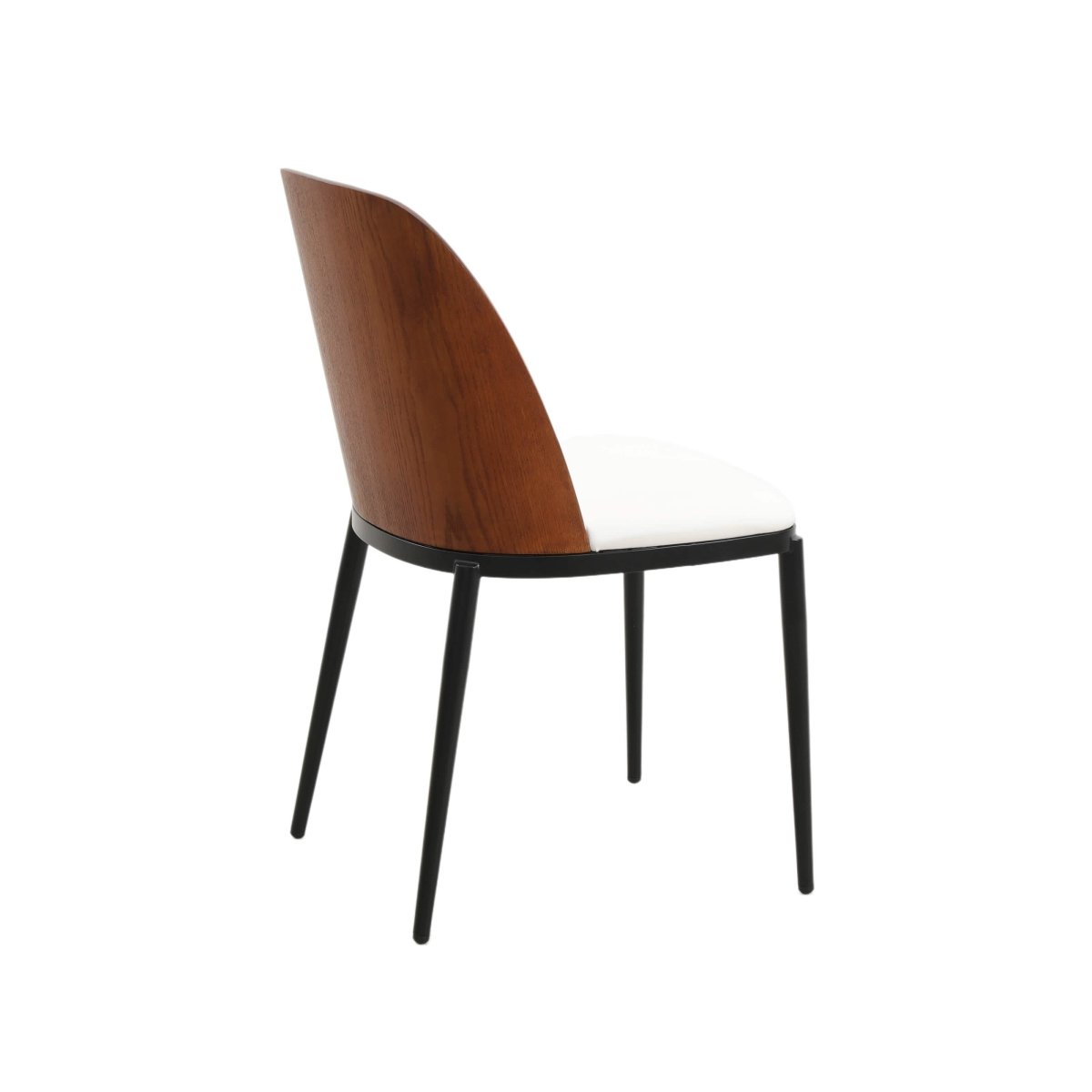 Voren 7 - Piece Dining Set with 55" Rectangular Dining Table in Black Glass Top and 6 Leather/Velvet/Suede Fabric Dining Chairs