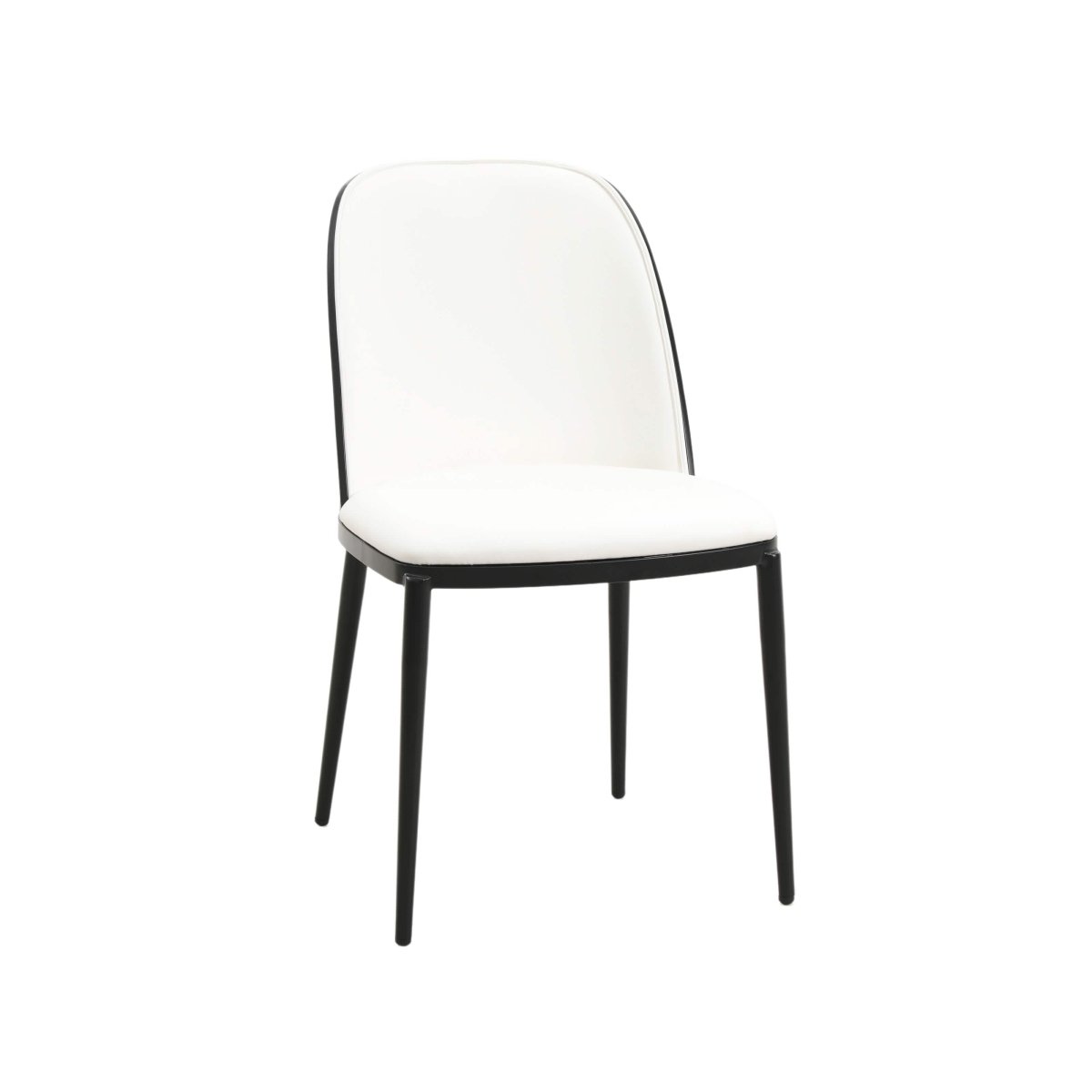 Voren 7 - Piece Dining Set with 55" Rectangular Dining Table in Black Glass Top and 6 Leather/Velvet/Suede Fabric Dining Chairs