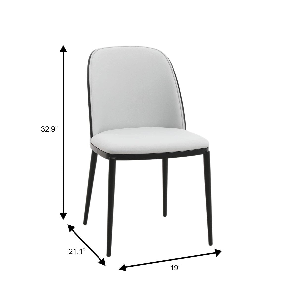 Voren 7 - Piece Dining Set with 55" Rectangular Dining Table in Black Glass Top and 6 Leather/Velvet/Suede Fabric Dining Chairs