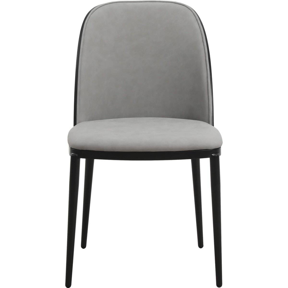 Voren 7 - Piece Dining Set with 55" Rectangular Dining Table in Deep Grey Sintered Stone and 6 Leather/Velvet/Suede Fabric Dining Chairs