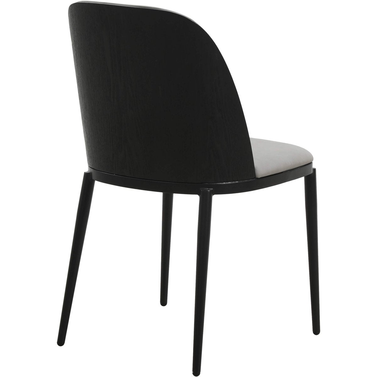 Voren 7 - Piece Dining Set with 55" Rectangular Dining Table in Deep Grey Sintered Stone and 6 Leather/Velvet/Suede Fabric Dining Chairs