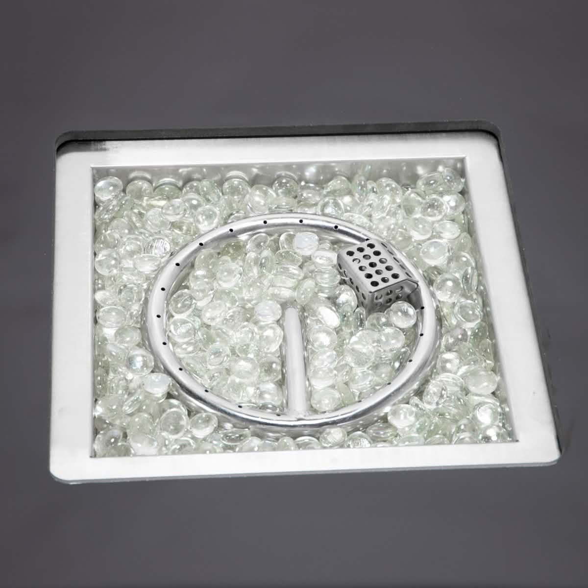 Walbrooke Aluminum Patio Conversation With Fire Pit Table & Tank Holder