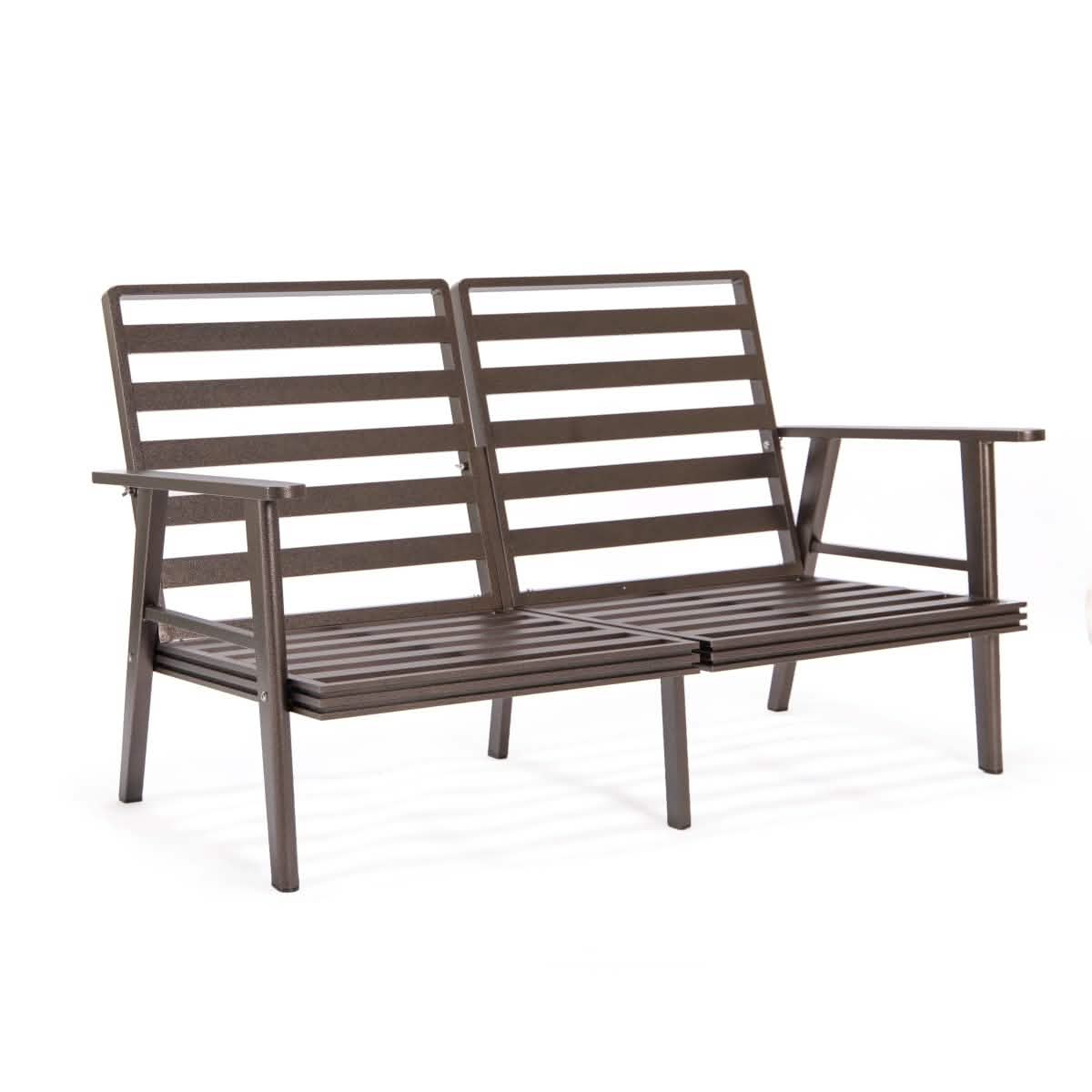 Walbrooke Aluminum Patio Conversation With Fire Pit Table & Tank Holder
