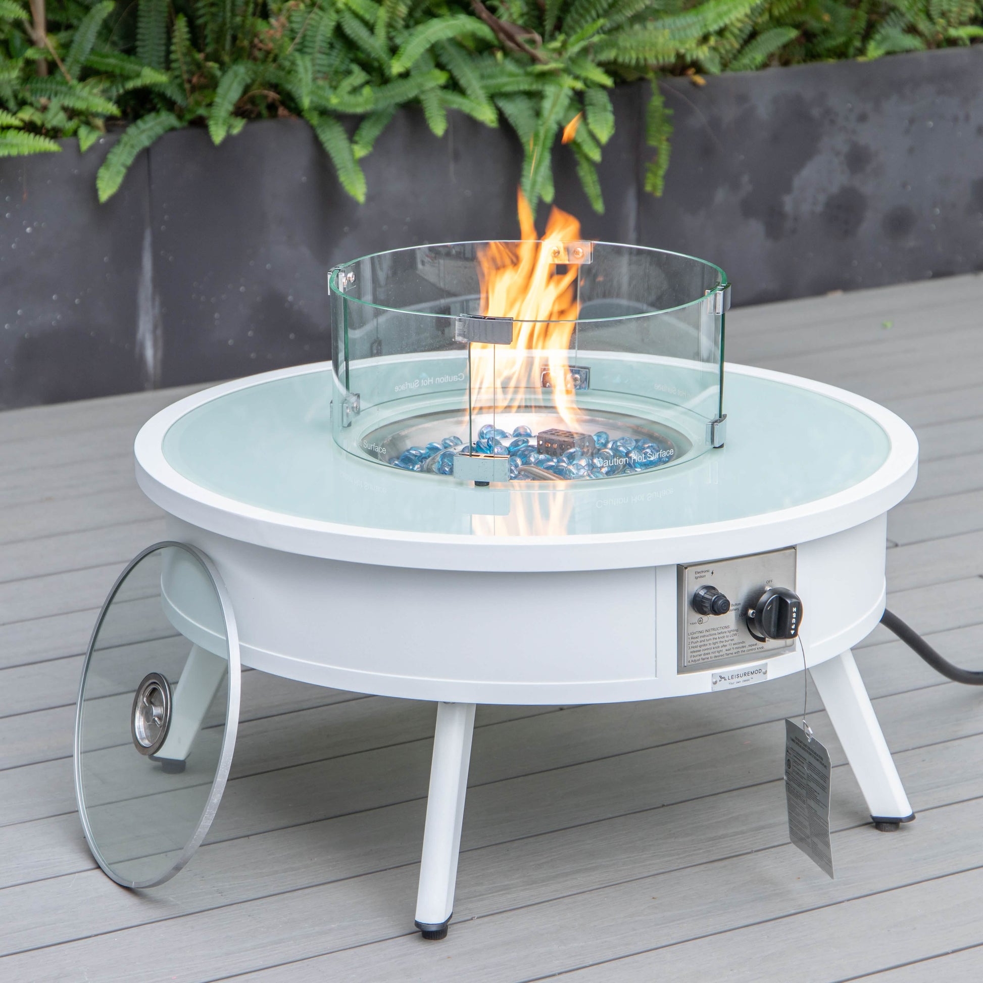 Walbrooke Aluminum Patio Conversation With Fire Pit Table & Tank Holder