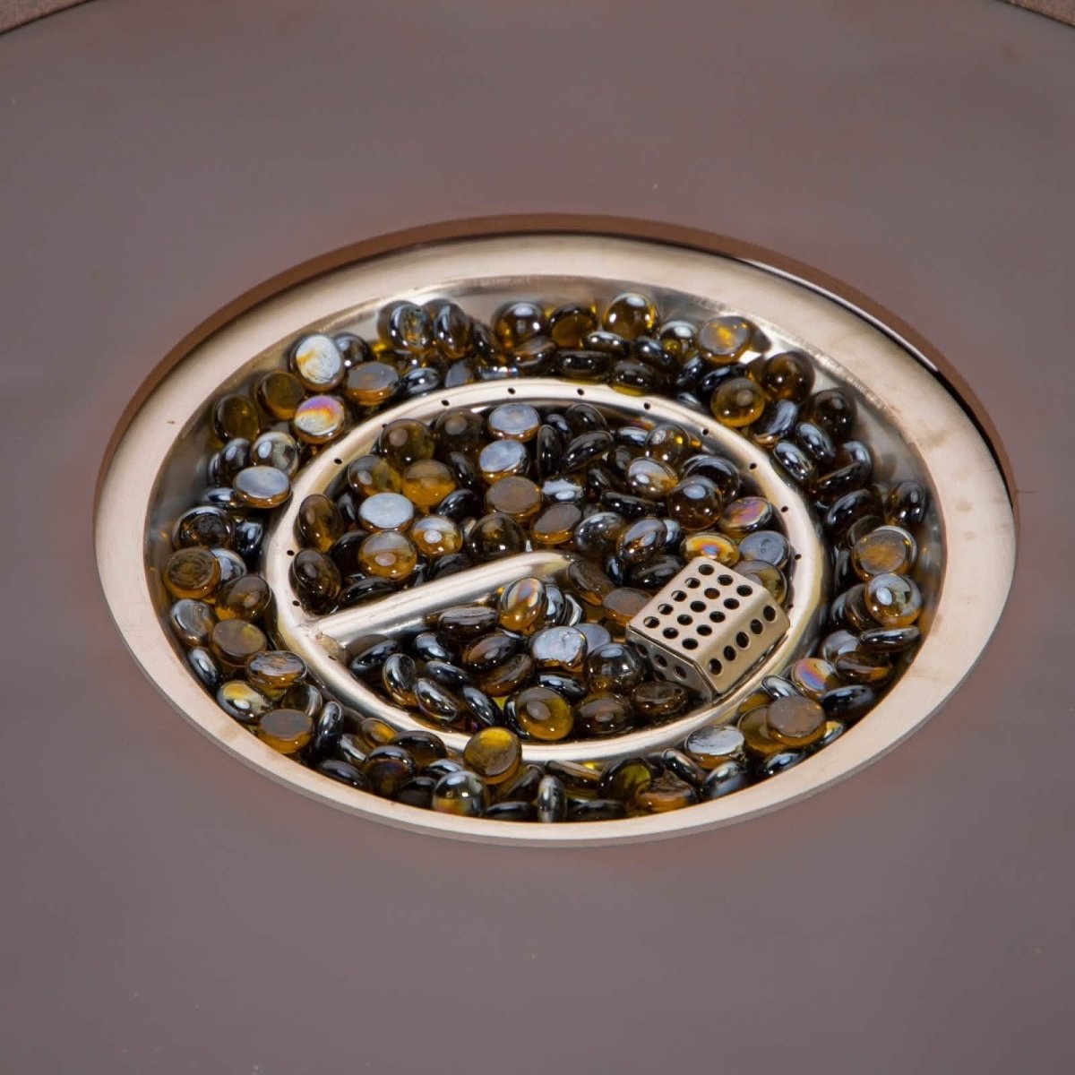 Walbrooke Outdoor Patio Round Fire Pit and Tank Holder White Fire Pits Leisuremod