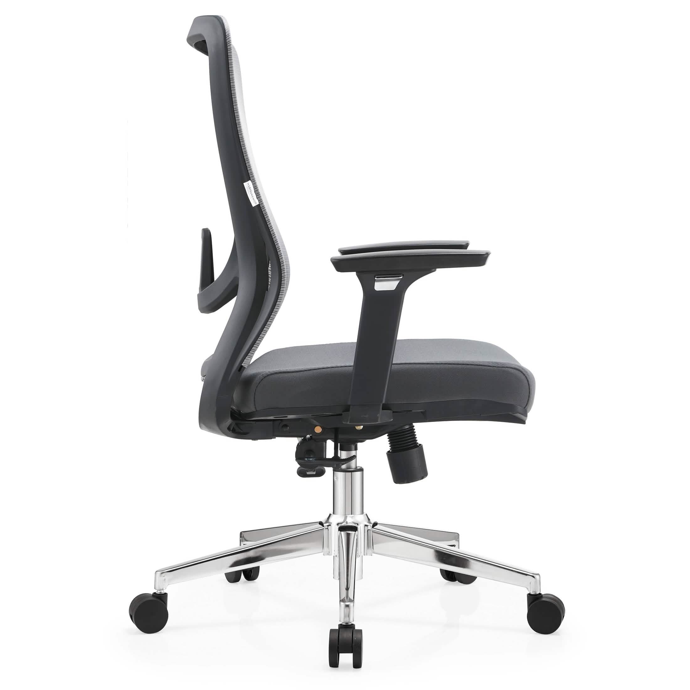 Adorit Series Ergonomic Office Chair with Mesh Back and Upholstered Seat Grey Office Chair Your Vendor Name