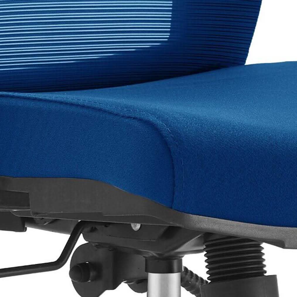 Adorit Series Ergonomic Office Chair with Mesh Back and Upholstered Seat Blue Office Chair Your Vendor Name