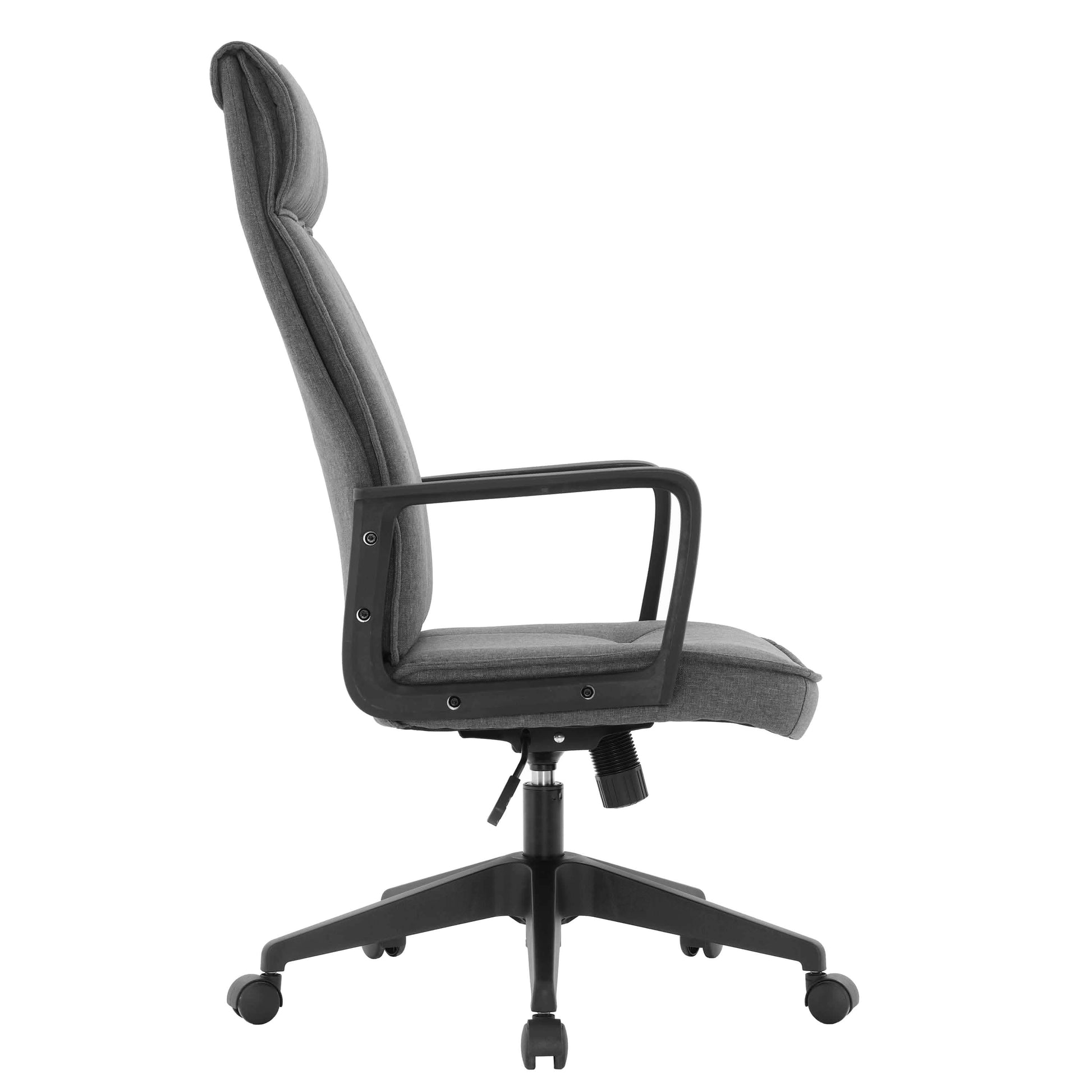 Aiaria Ergonomic High-Back Leather Office Chair with Adjustable Height, Swivel, Tilt, and Double Wheel Casters Charcoal Office Chair Your Vendor Name