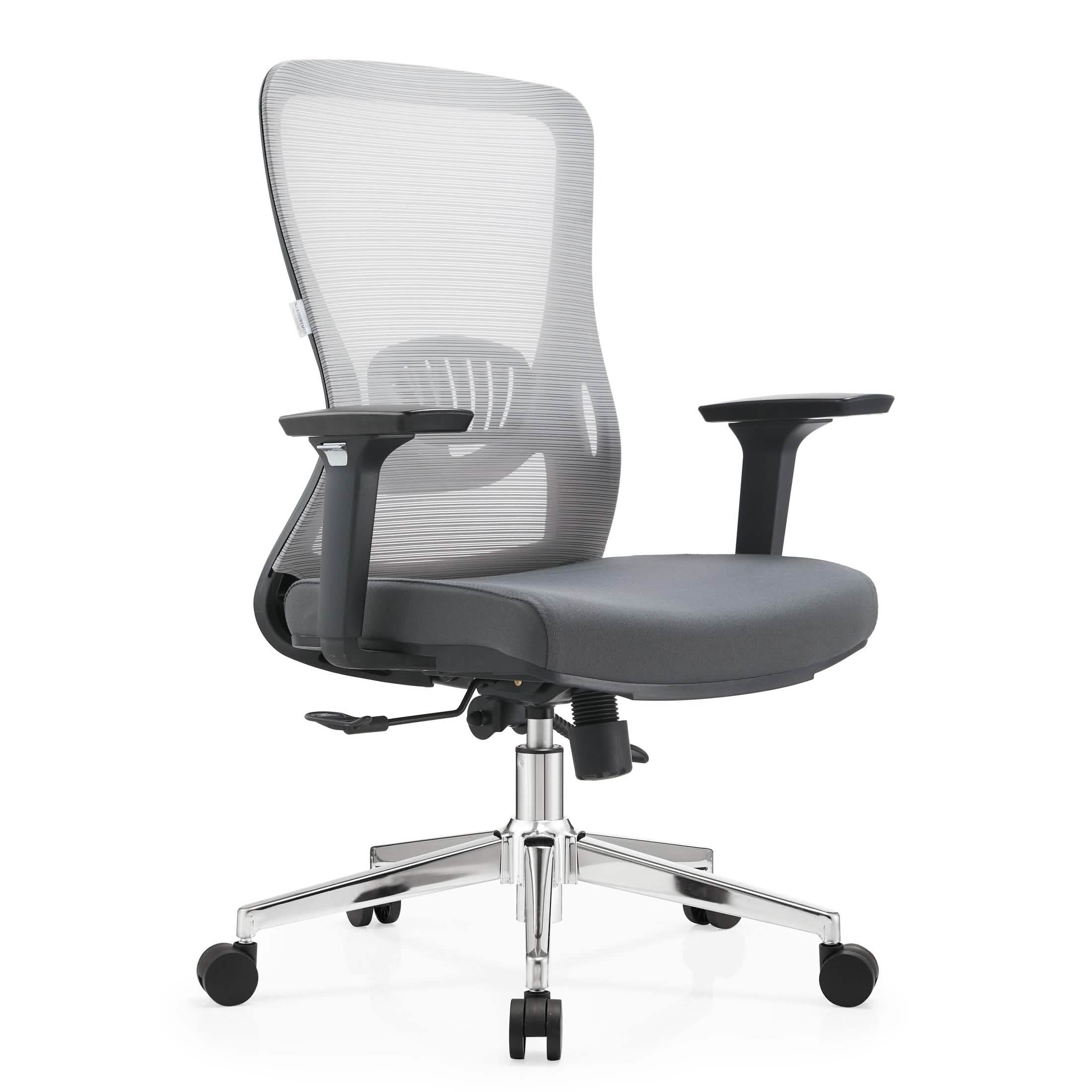 Adorit Series Ergonomic Office Chair with Mesh Back and Upholstered Seat Grey Office Chair Your Vendor Name