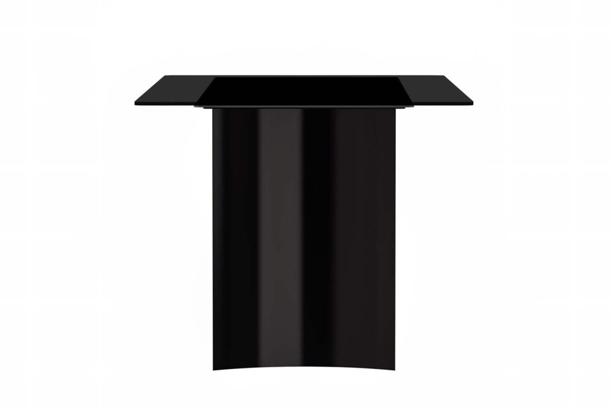 Zara Rectangular Dining Table with Glass/Sintered Stone Top and Stainless Steel Base