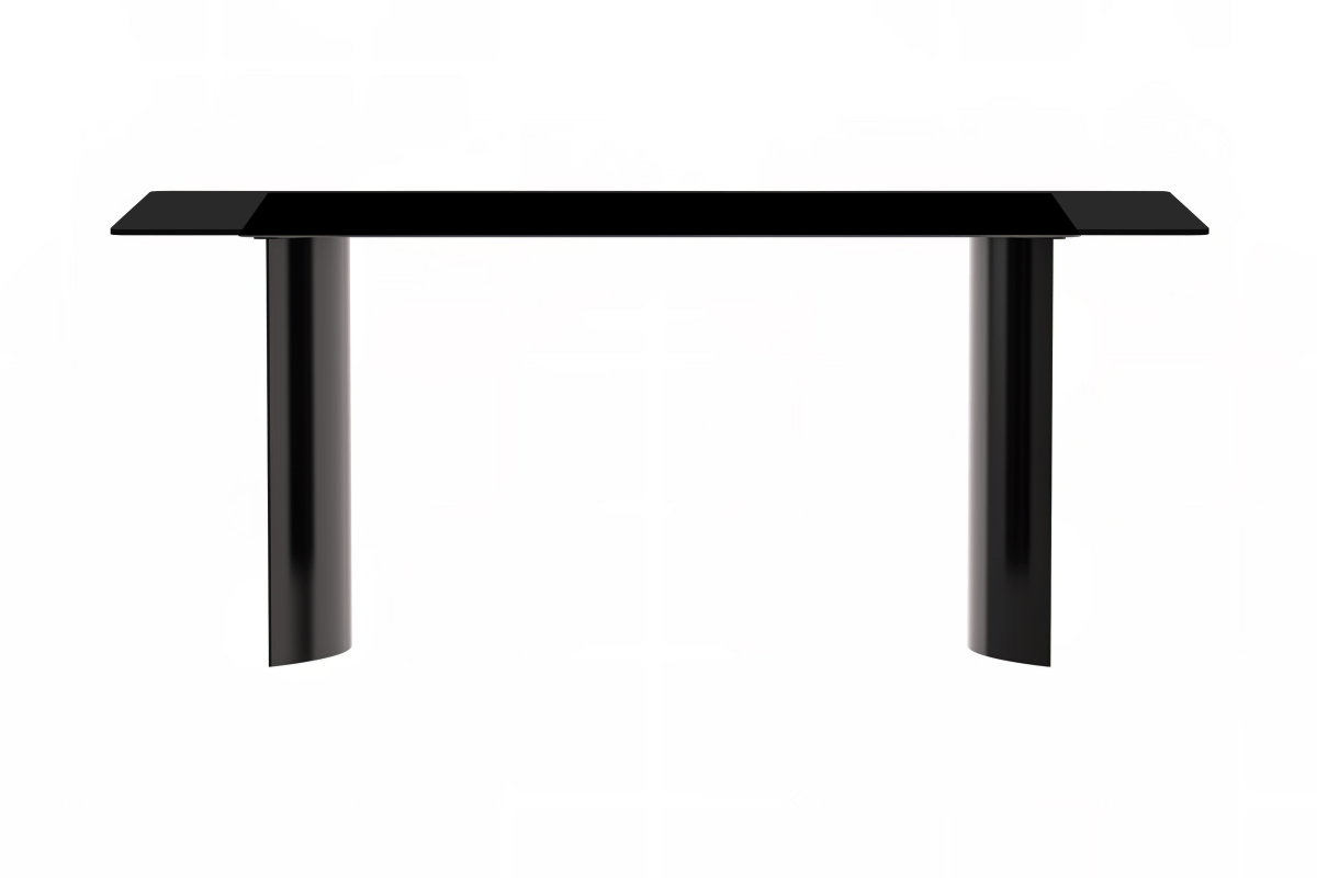 Zara Rectangular Dining Table with Glass/Sintered Stone Top and Stainless Steel Base