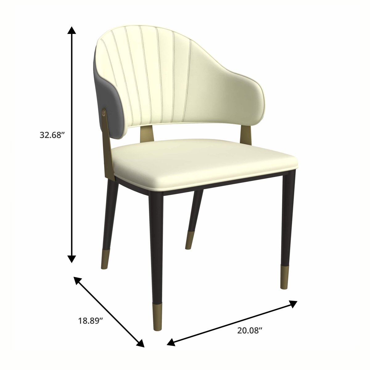 Zayle 7 - Piece Dining Set with 55" Rectangular Sintered Stone Top Table and 4 Leather Dining Chair