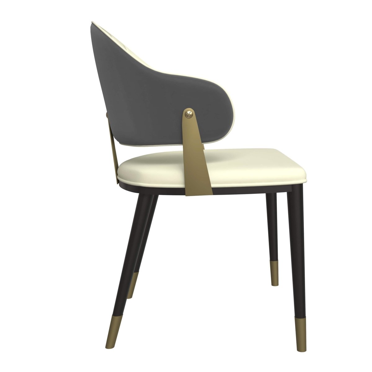 Zayle 7 - Piece Dining Set with 55" Rectangular Sintered Stone Top Table and 4 Leather Dining Chair