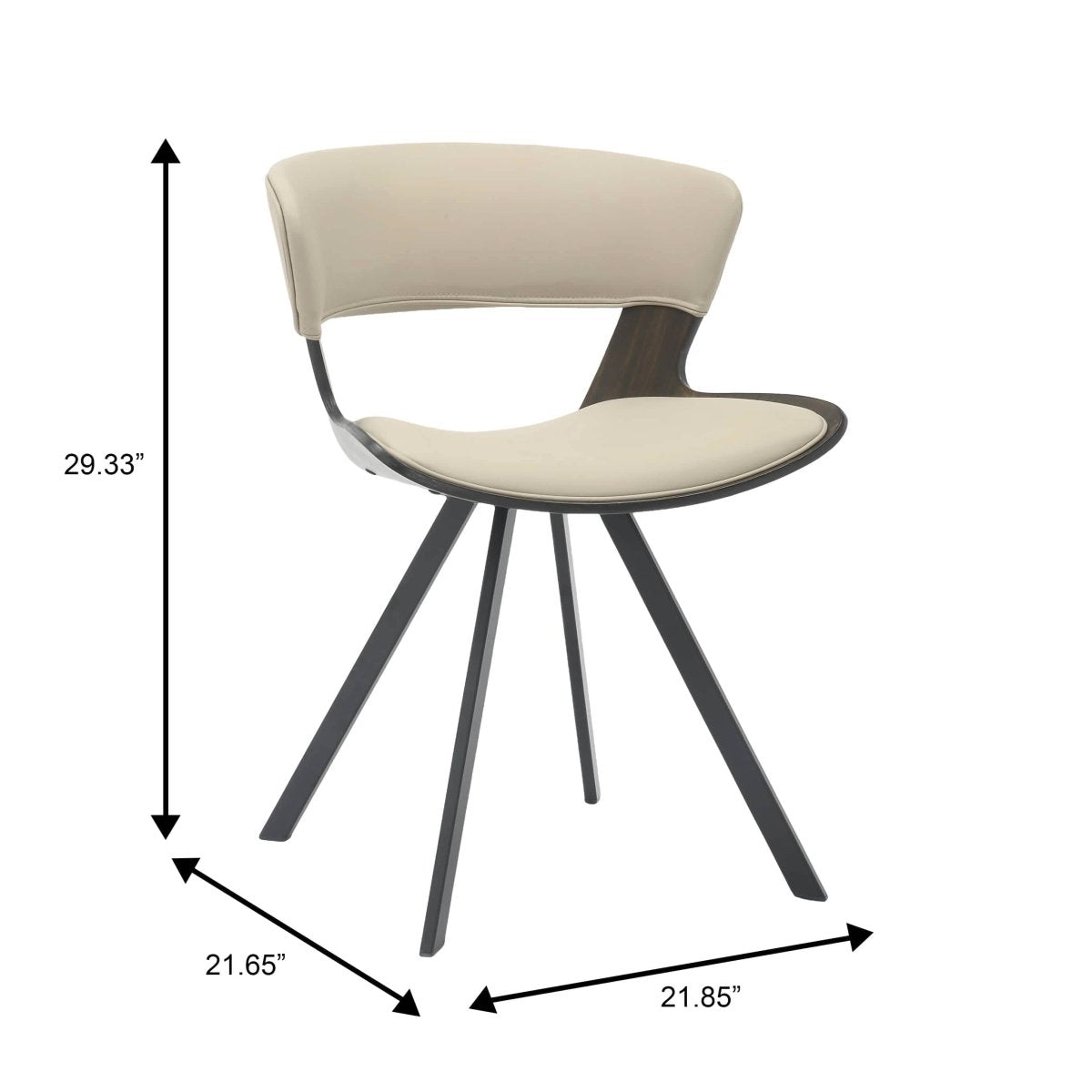 Zephry 5 - Piece Dining Set with Square Dining Table White Sintered Stone Top and 4 Leather Dining Chairs
