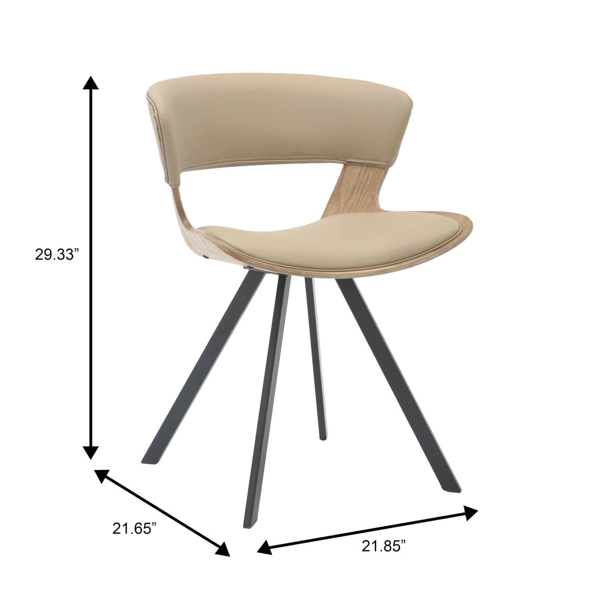 Zephry 5 - Piece Dining Set with Square Dining Table White Sintered Stone Top and 4 Leather Dining Chairs