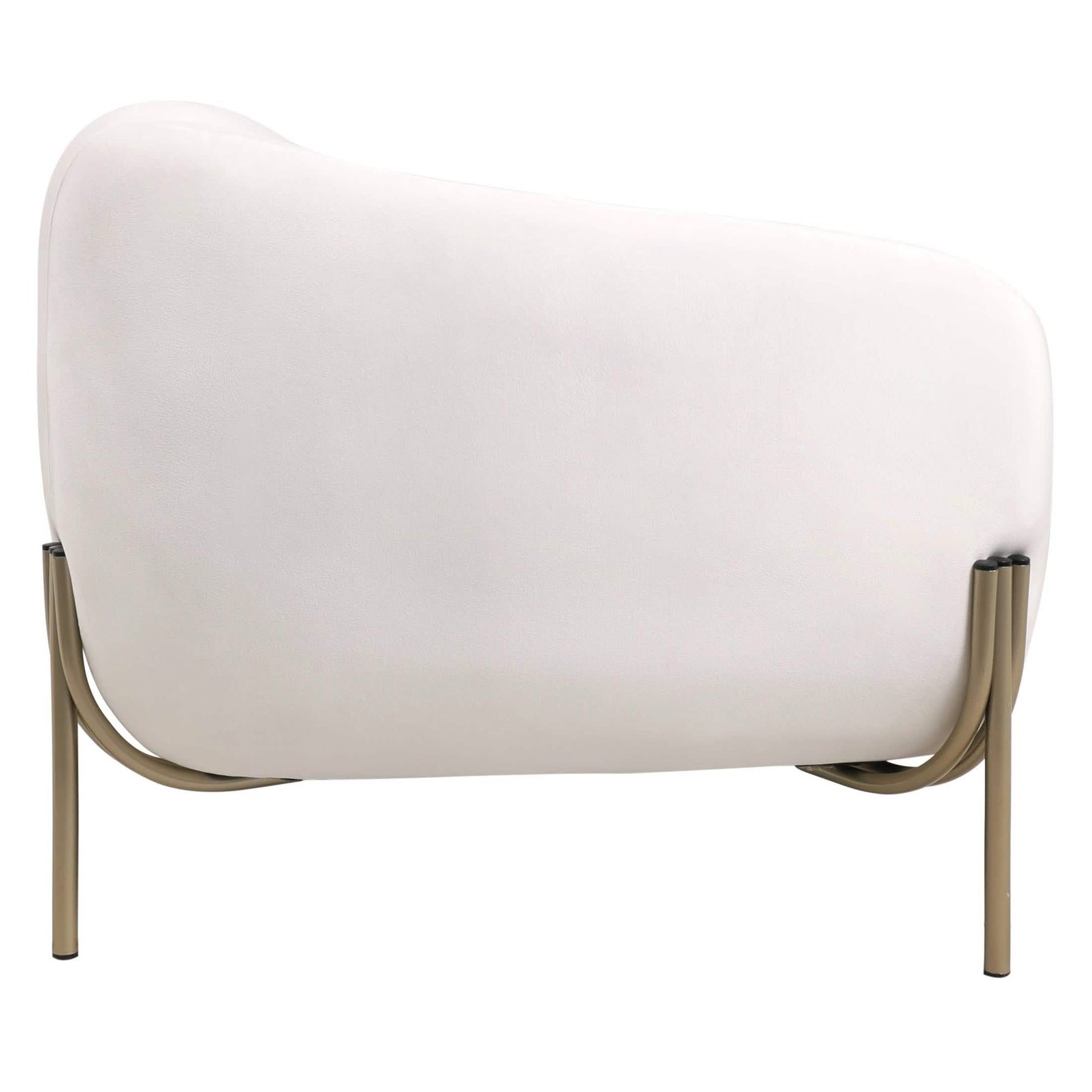 Zuno Modern Three - Seater Velvet Sofa with Gold Iron Legs