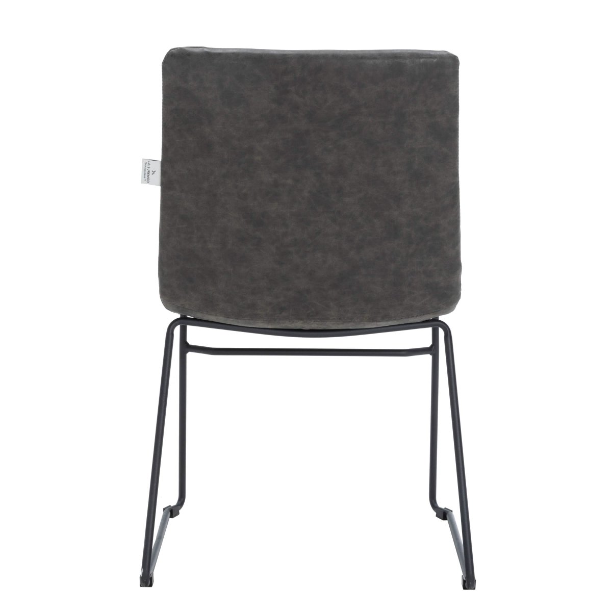 Zylar Leather/Polyester Office Guest Chair with Powder - Coated Stainless Steel Base