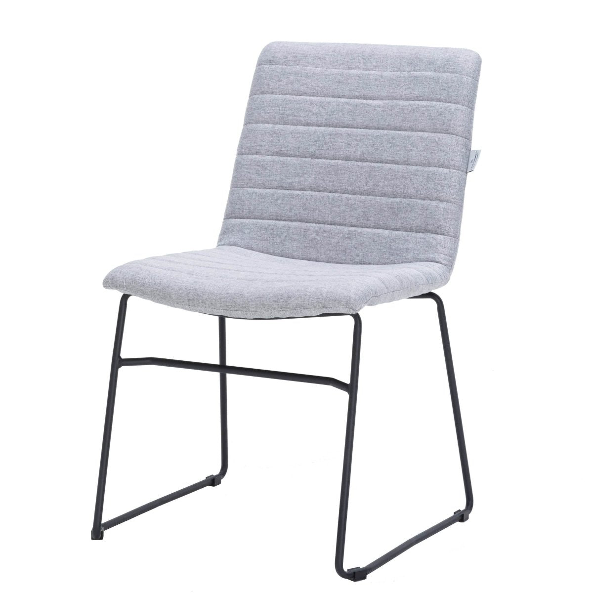 Zylar Leather/Polyester Office Guest Chair with Powder - Coated Stainless Steel Base