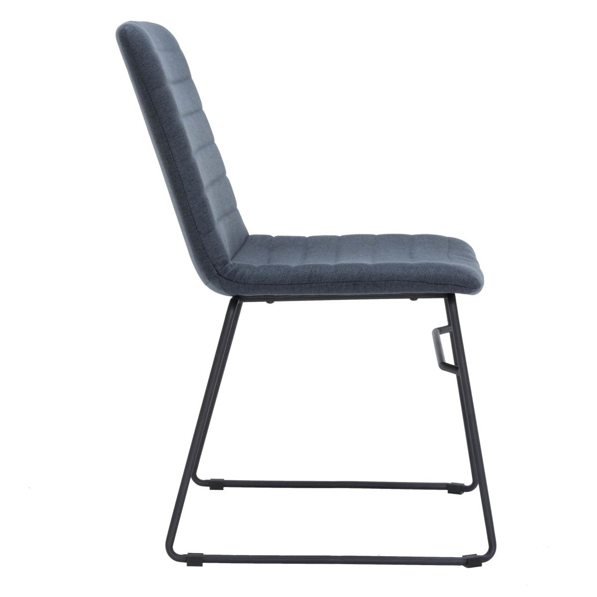 Zylar Leather/Polyester Office Guest Chair with Powder - Coated Stainless Steel Base