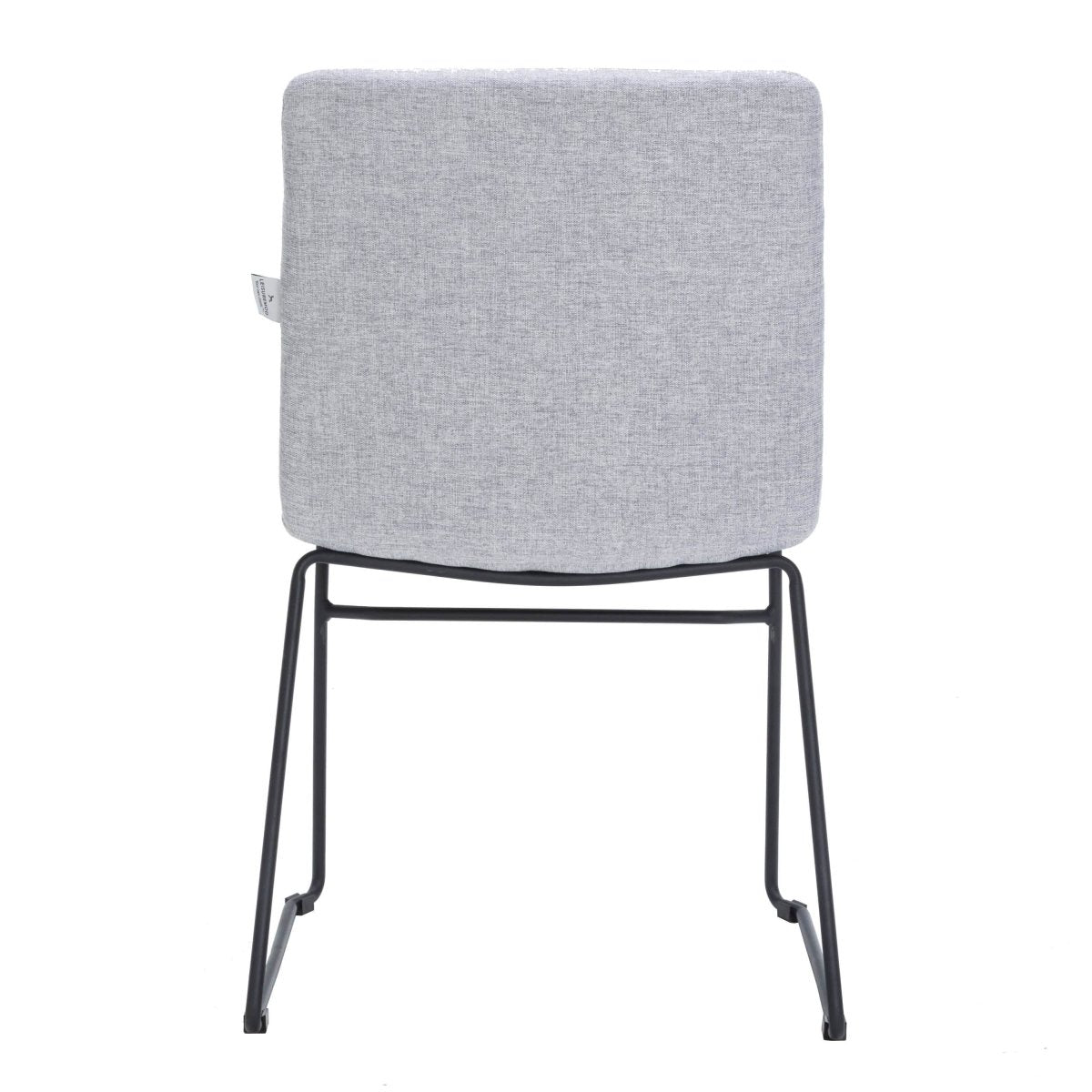 Zylar Leather/Polyester Office Guest Chair with Powder - Coated Stainless Steel Base