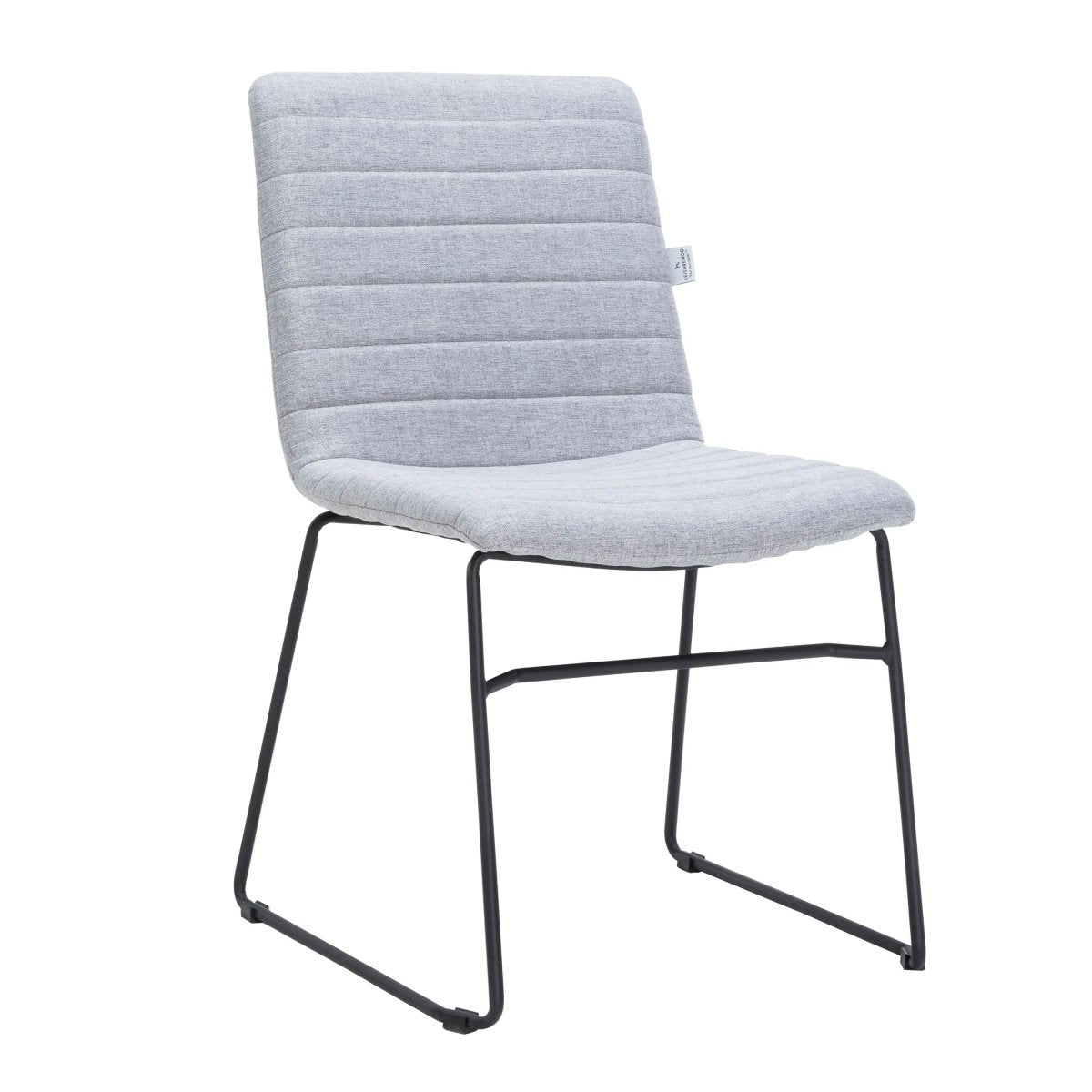 Zylar Leather/Polyester Office Guest Chair with Powder - Coated Stainless Steel Base