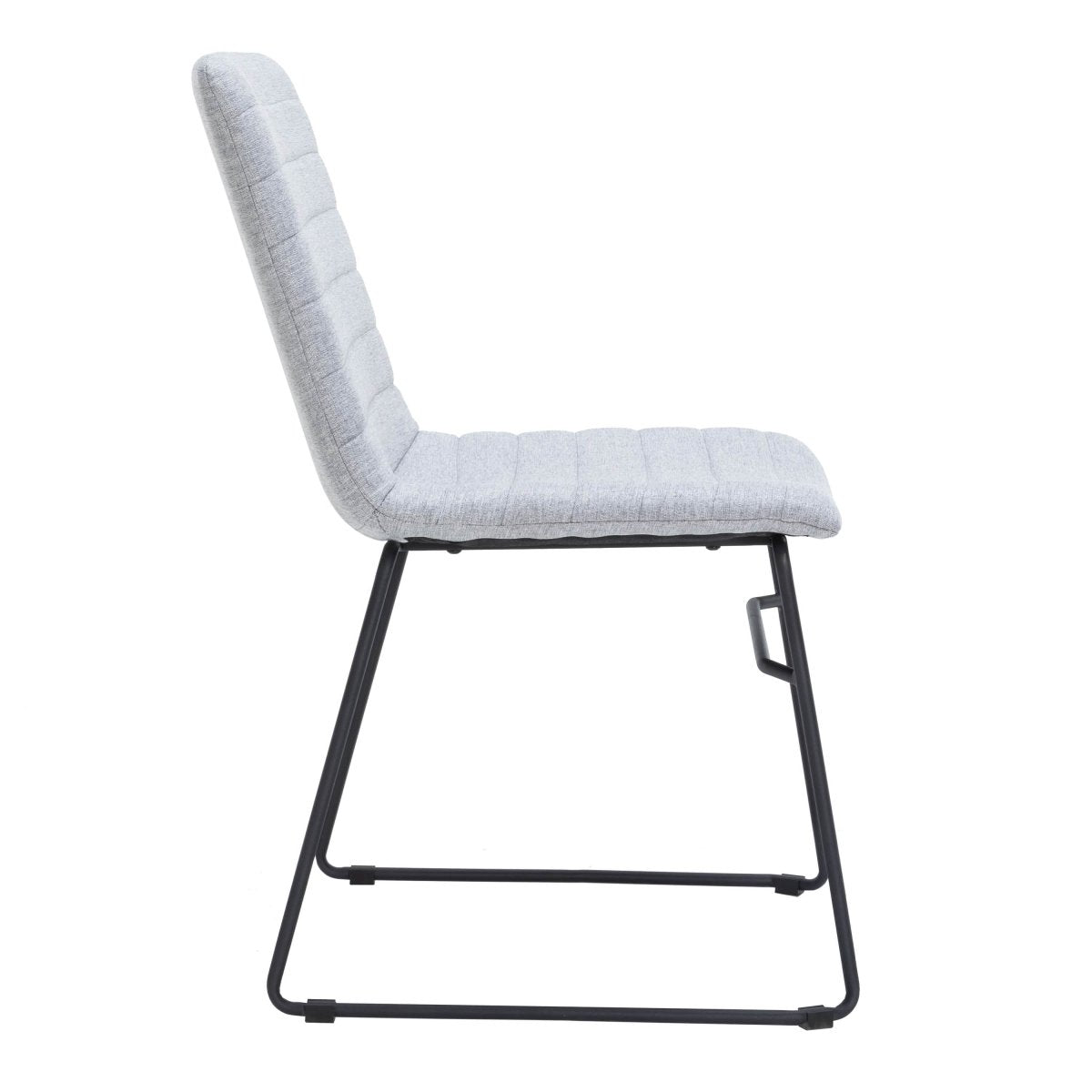 Zylar Leather/Polyester Office Guest Chair with Powder - Coated Stainless Steel Base