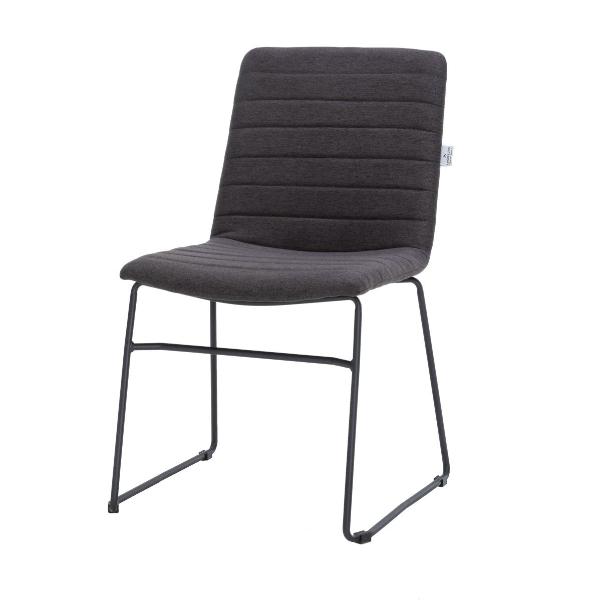 Zylar Leather/Polyester Office Guest Chair with Powder - Coated Stainless Steel Base