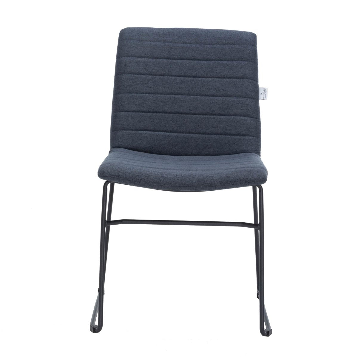 Zylar Leather/Polyester Office Guest Chair with Powder - Coated Stainless Steel Base
