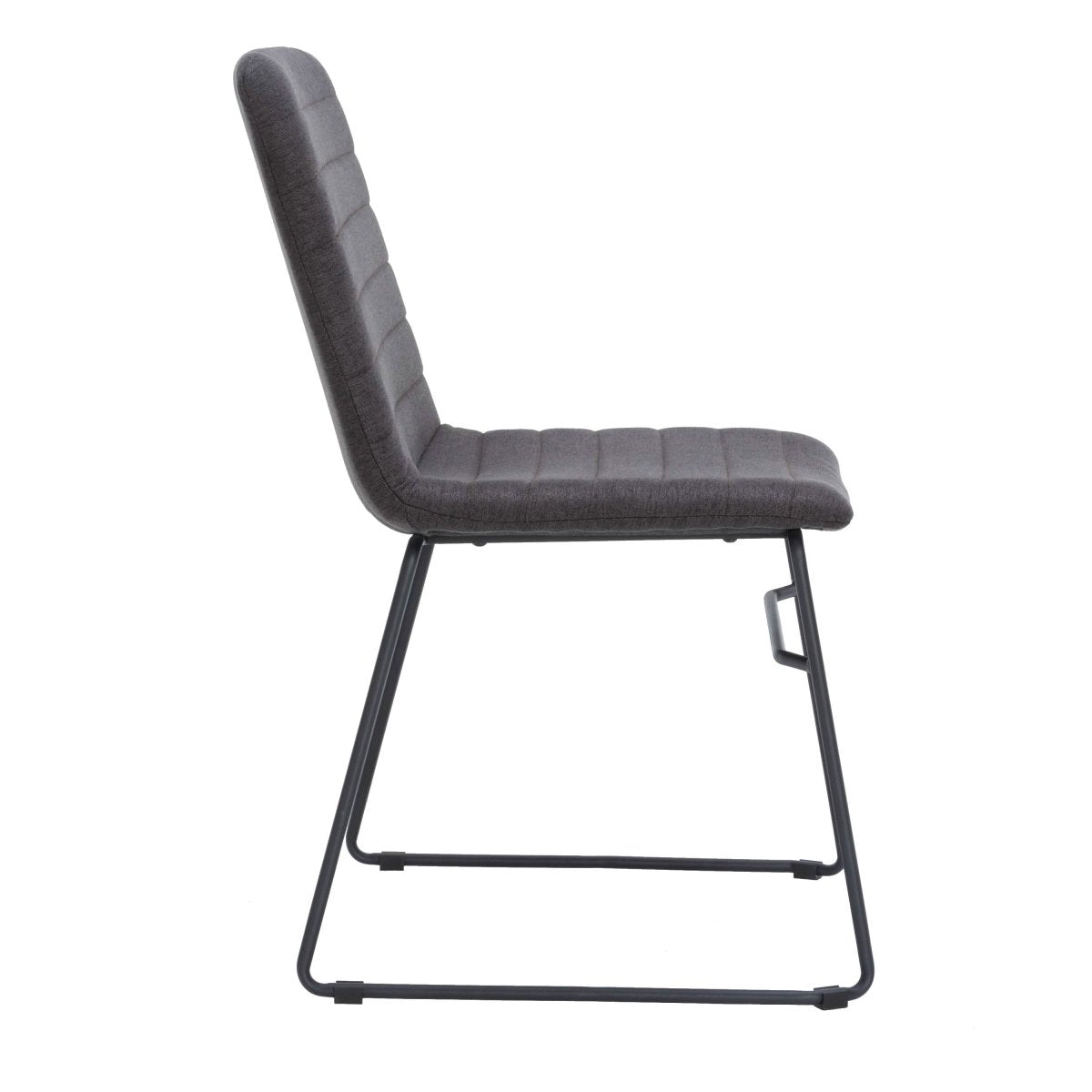 Zylar Leather/Polyester Office Guest Chair with Powder - Coated Stainless Steel Base