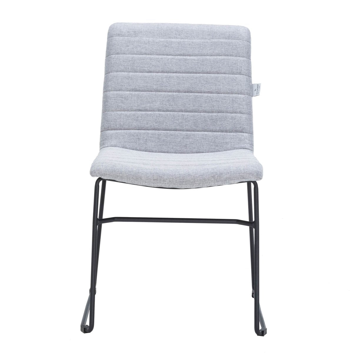 Zylar Leather/Polyester Office Guest Chair with Powder - Coated Stainless Steel Base