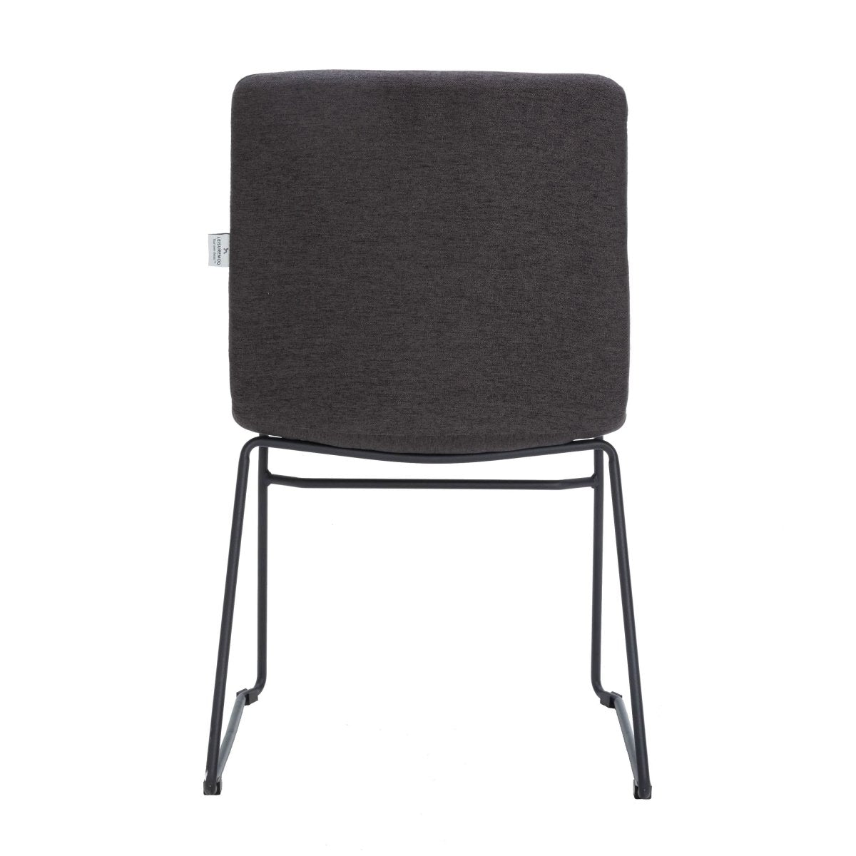 Zylar Leather/Polyester Office Guest Chair with Powder - Coated Stainless Steel Base